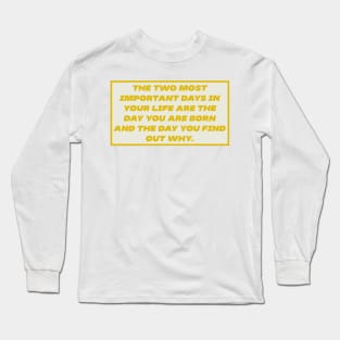 Life Thoughts Long Sleeve T-Shirt